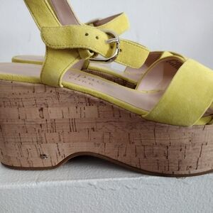 Kate Spade Yellow Platform Sandals